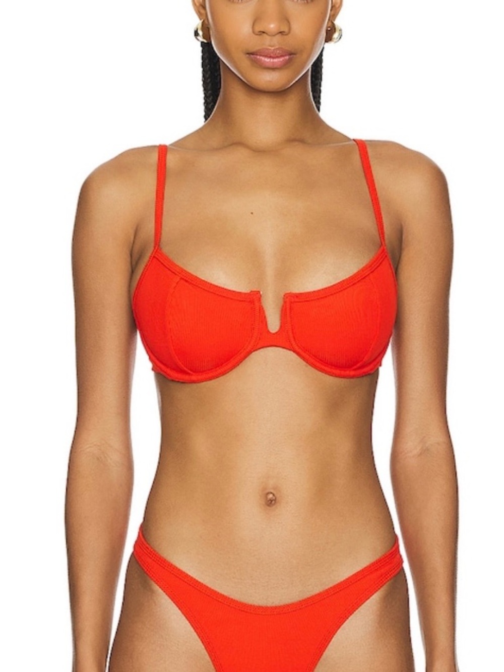 l*space Ribbed Underwire Bikini Top and Bottoms